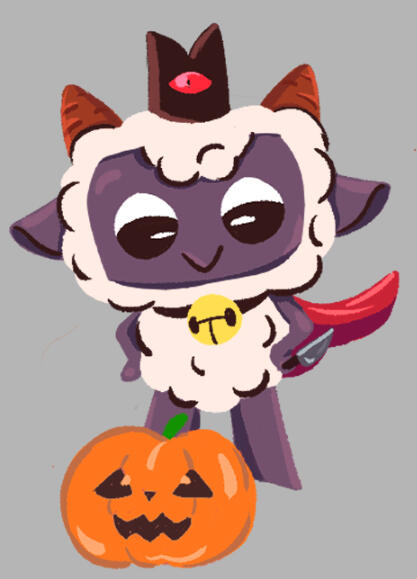 Cult of the Lamb Fanart done in Clip Studio