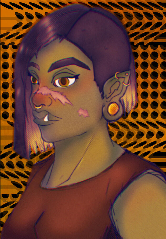 Ogre Girl done in Procreate