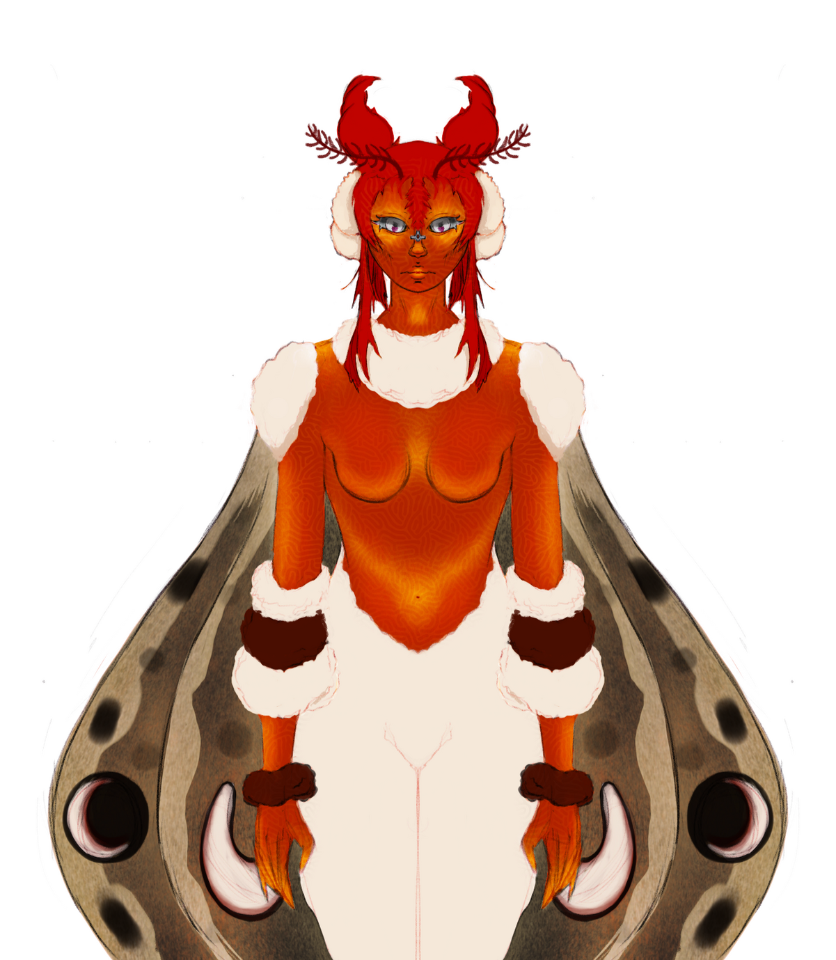 Moth Girl OC done in Procreate