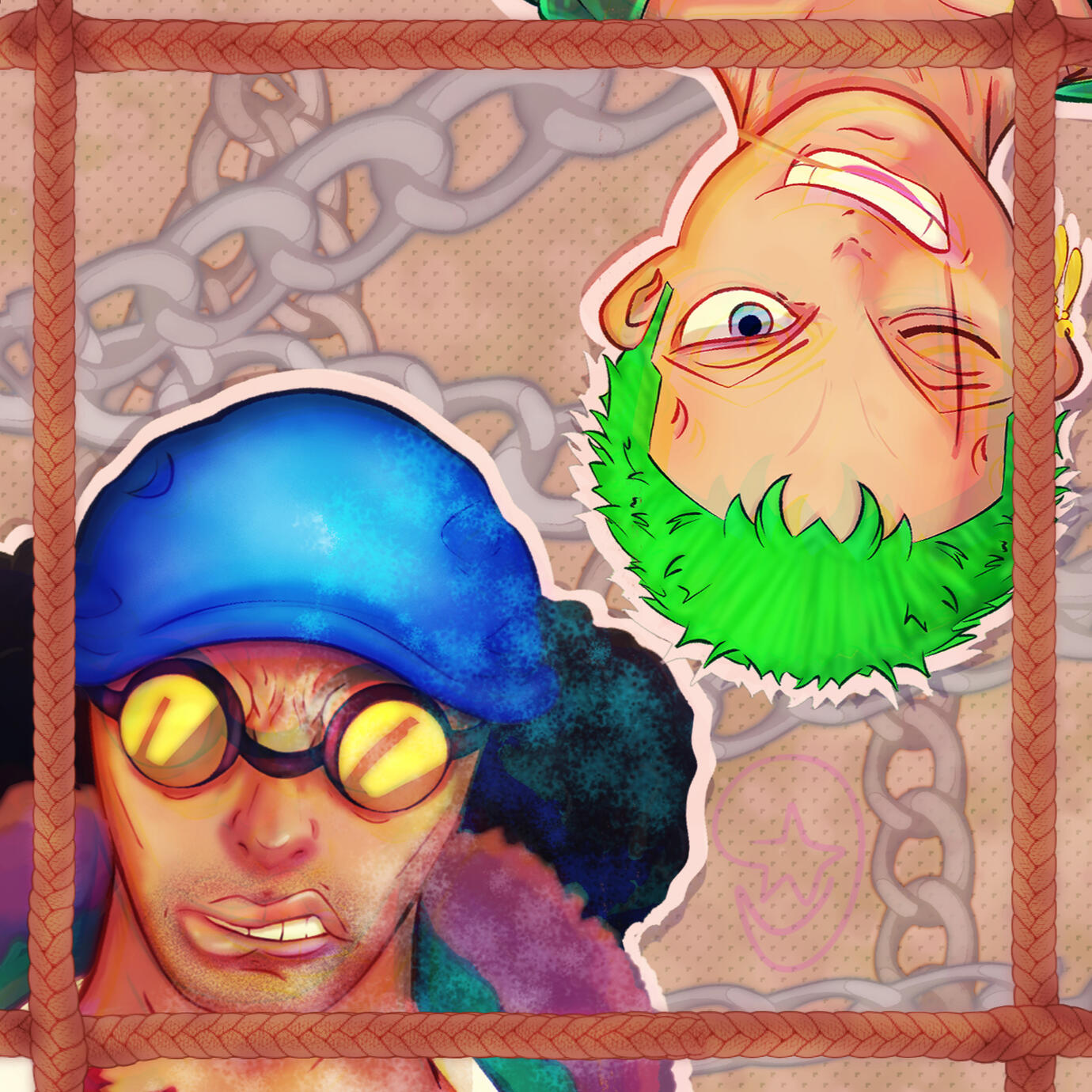 Kuzan and Zoro Icon (CSP & Procreate)
